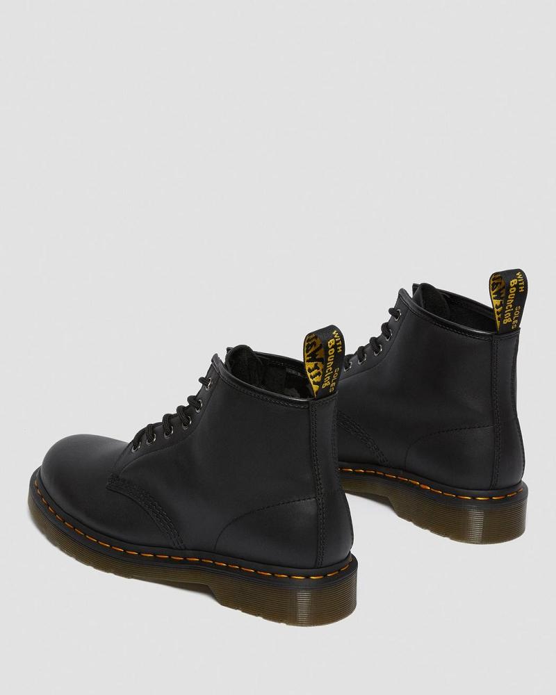 Men's Dr Martens 101 Leather Ankle Boots Black | AU 406VRW